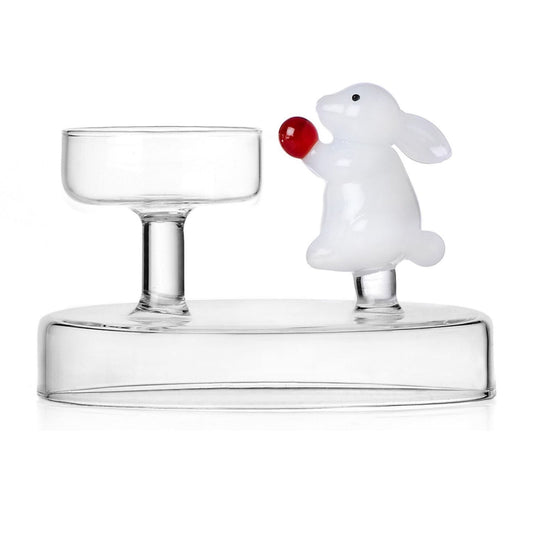 Tealight White Rabbit with Berry - Pieces SA