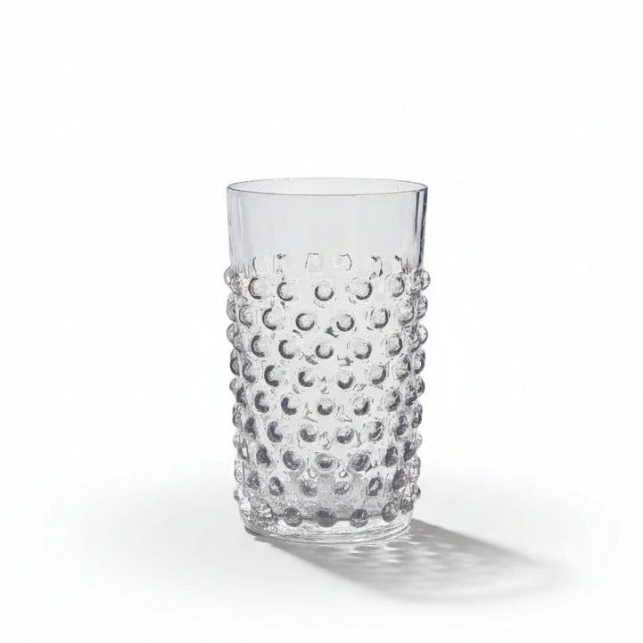 Hobnail Tumblers Underlay Black Smoke Set of 6