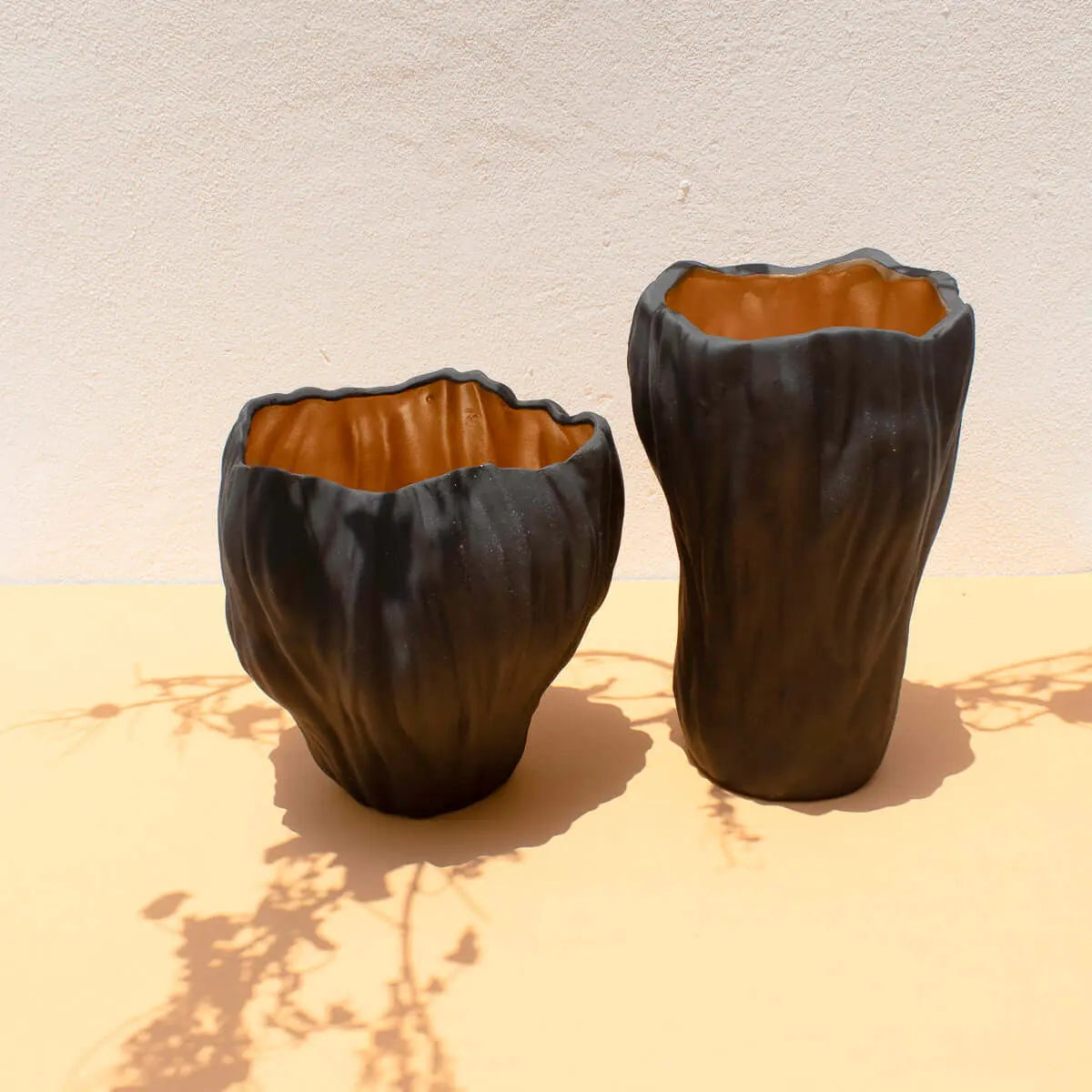 Ceramic Vase Gold Black Large - Pieces SA