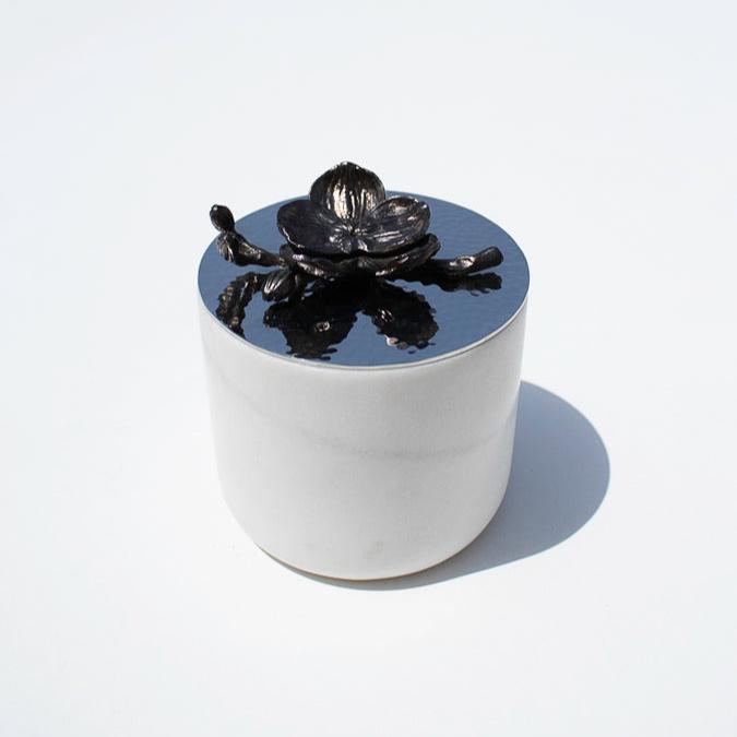 Black Orchid Small Marble Candle - Pieces SA