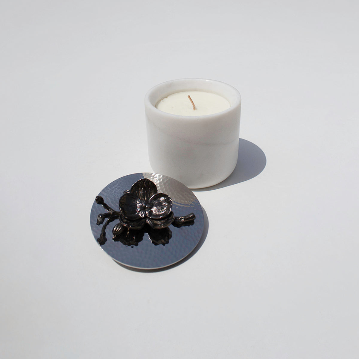 Black Orchid Small Marble Candle - Pieces SA