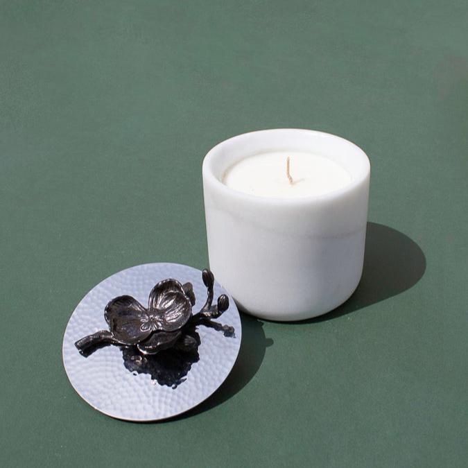 Black Orchid Small Marble Candle - Pieces SA