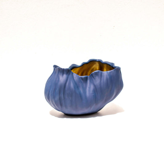 Vase Blue Gold Small - Pieces SA