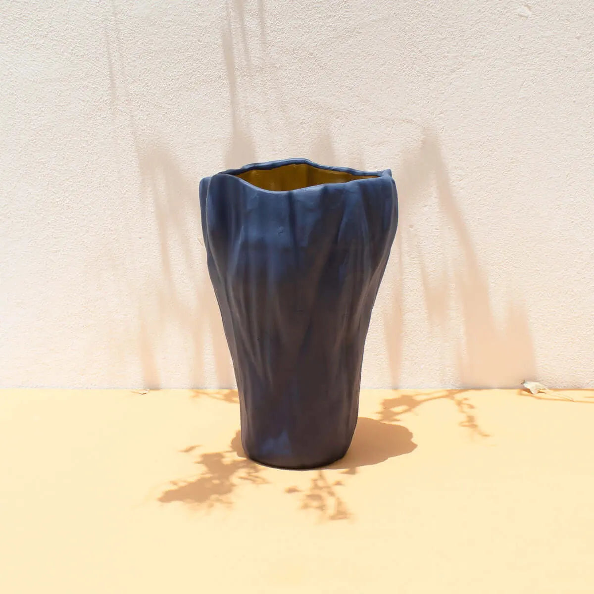 Vase Blue Gold Large - Pieces SA