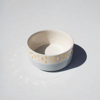 Load image into Gallery viewer, Bowl Droit Gm Nour Gris Gold Ceramic
