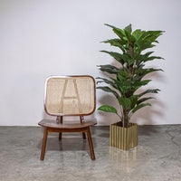 Load image into Gallery viewer, Square Rattan Chair (Brown)
