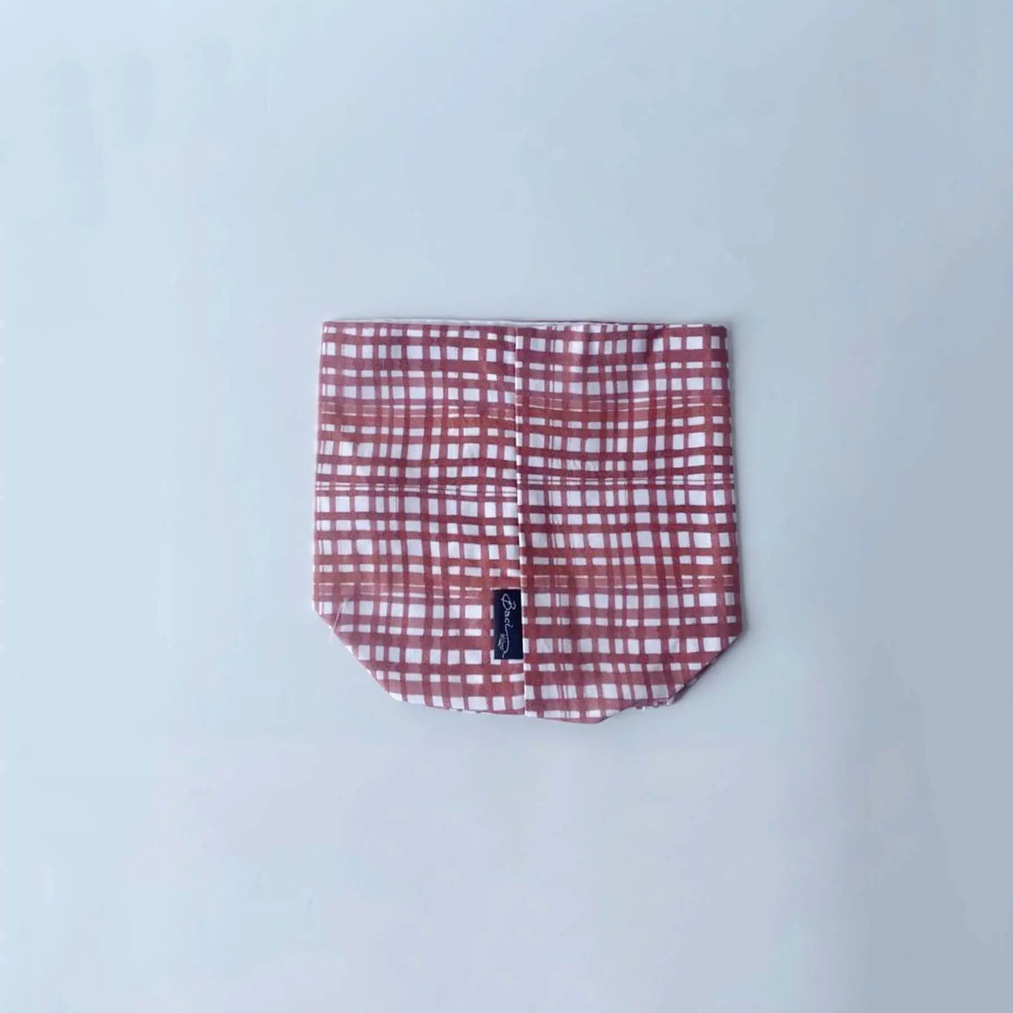 Cotton Breadsticks Basket Checkered Pale Red - Pieces SA