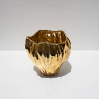 Load image into Gallery viewer, Ceramic Vase Gold Medium
