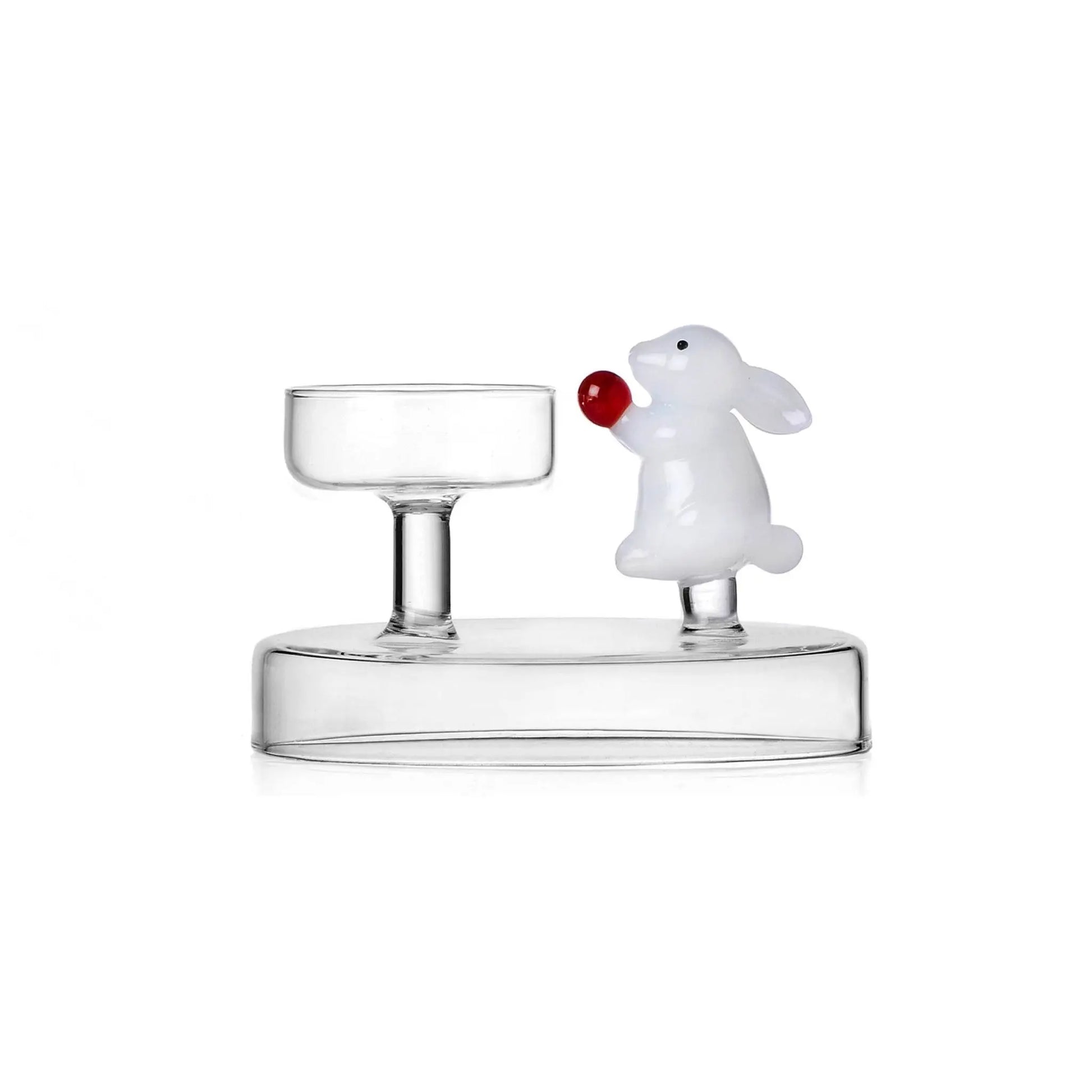 Tealight White Rabbit with Berry Ichendorf