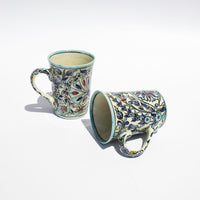 Load image into Gallery viewer, Ichani Floral Coffee Mugs Set of 2
