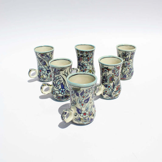 Ichani Floral Tea cups Set of 6 - Pieces SA