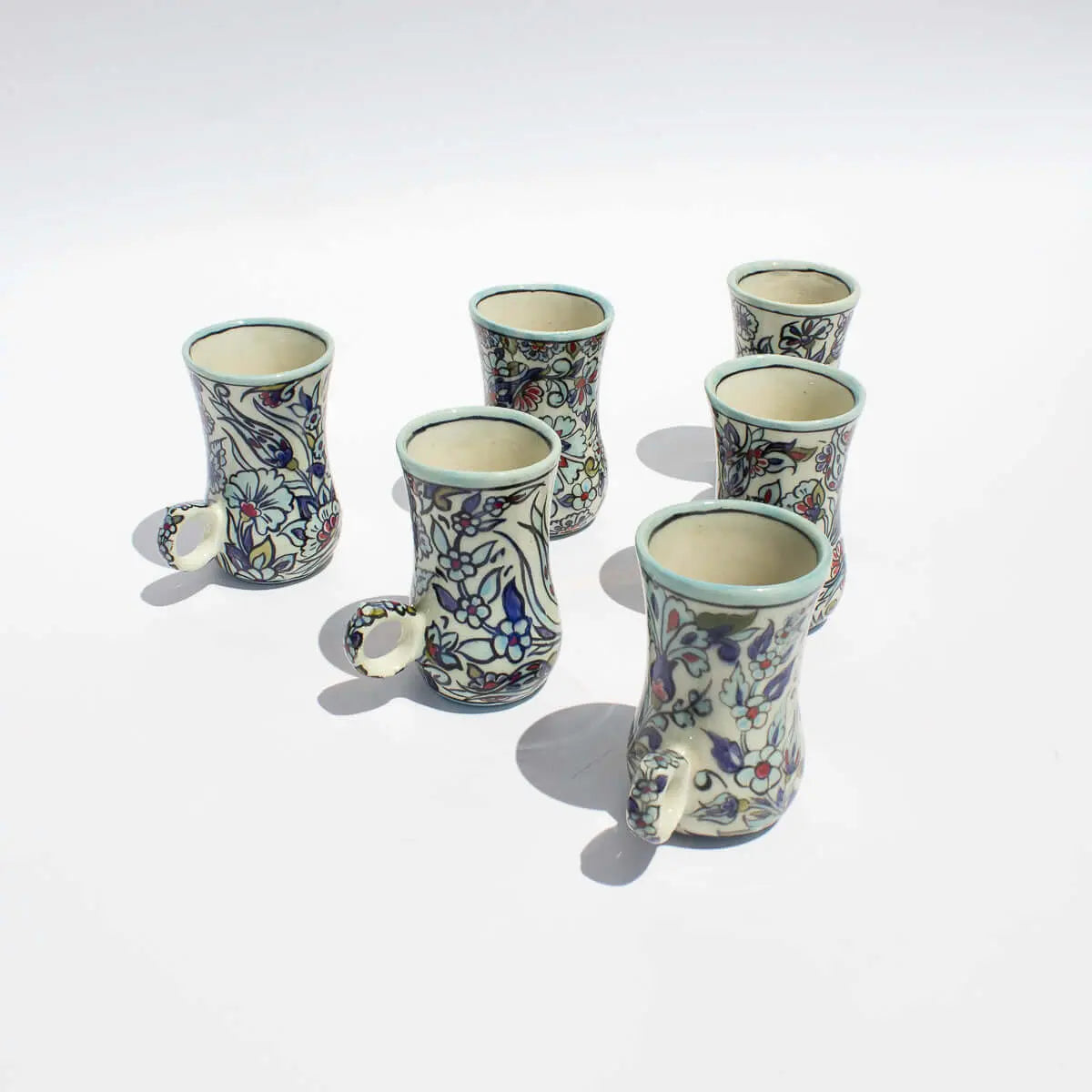 Ichani Floral Tea cups Set of 6 - Pieces SA