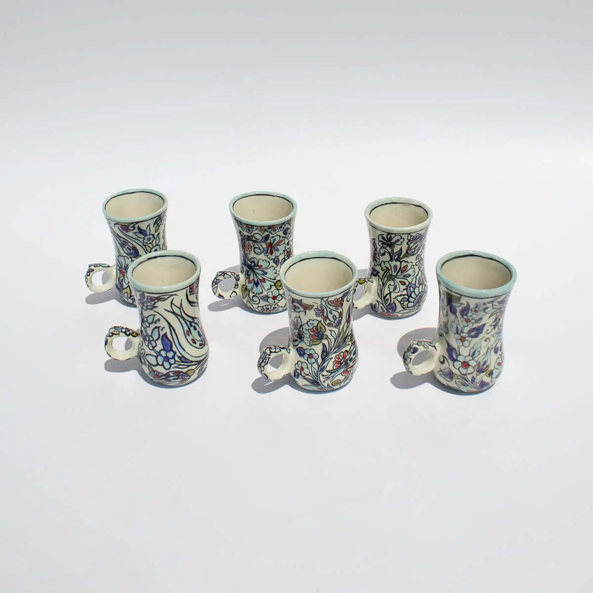 Ichani Floral Tea cups Set of 6 - Pieces SA