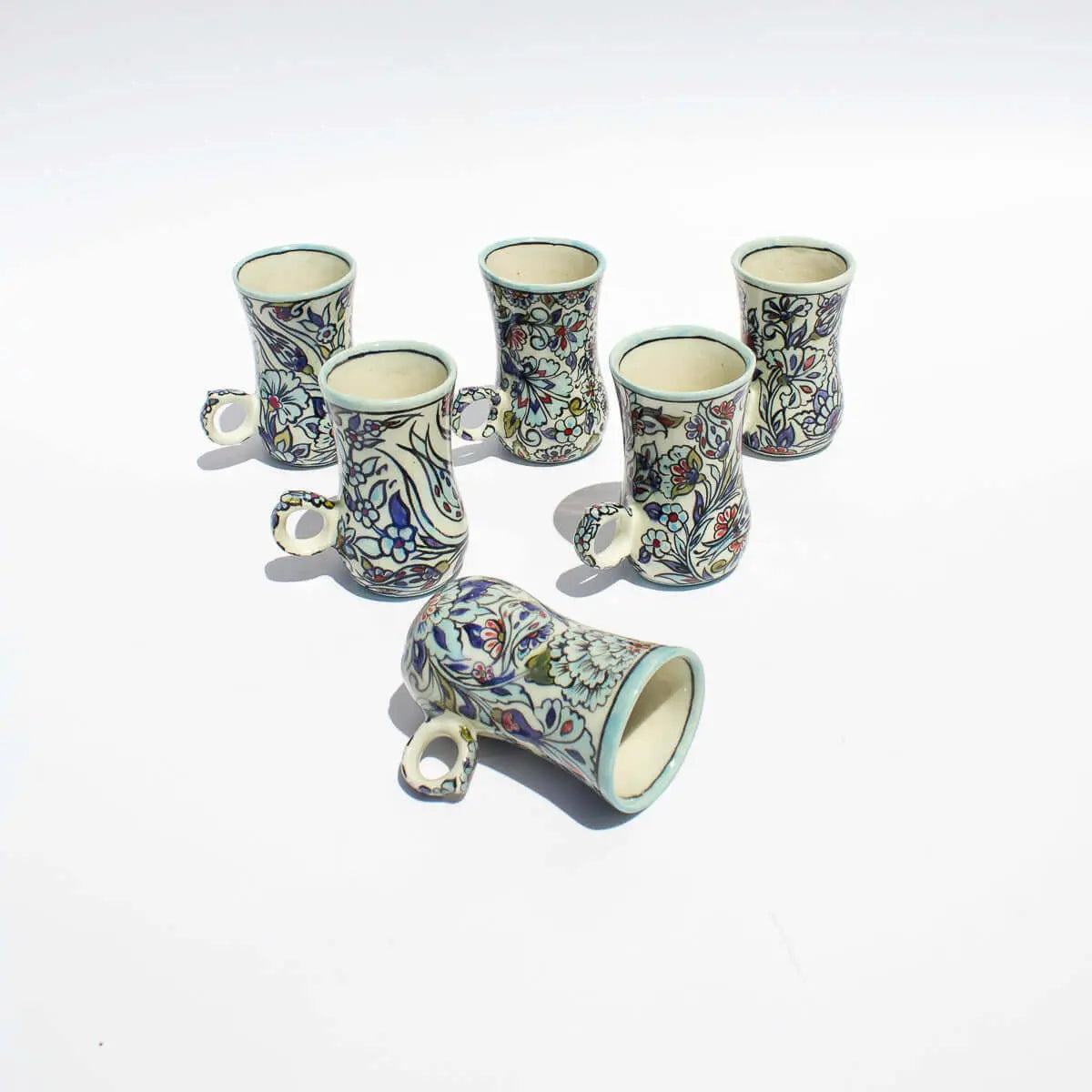 Ichani Floral Tea cups Set of 6 - Pieces SA