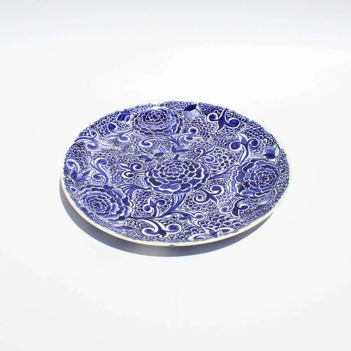 Deep Blue Ichani Handmade Floral Platter - Pieces SA