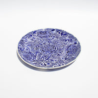 Load image into Gallery viewer, Deep Blue Ichani Handmade Floral Platter
