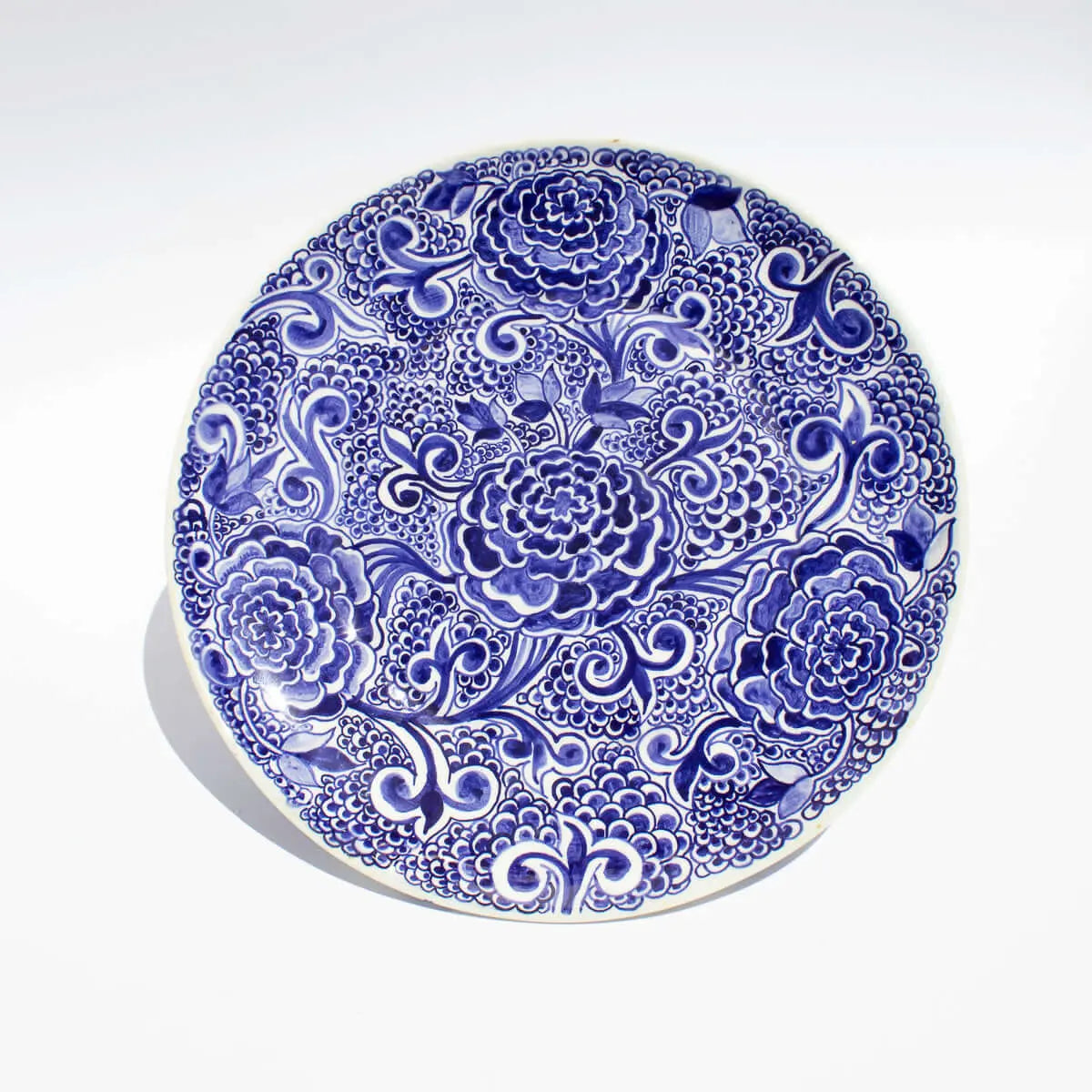 Deep Blue Ichani Handmade Floral Platter - Pieces SA