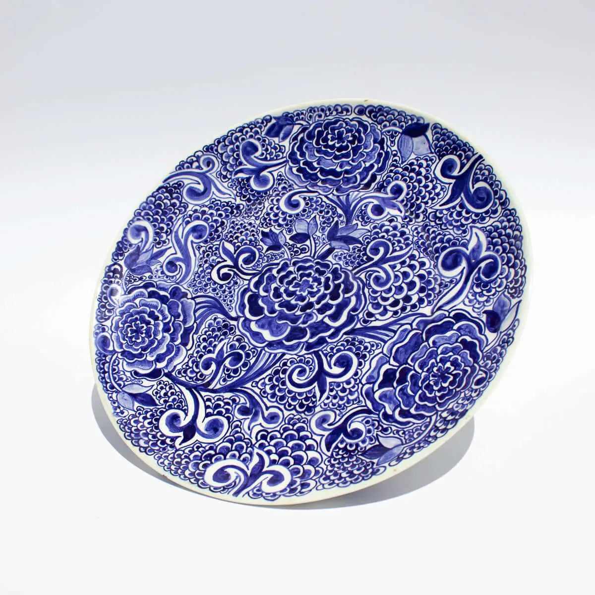 Deep Blue Ichani Handmade Floral Platter - Pieces SA