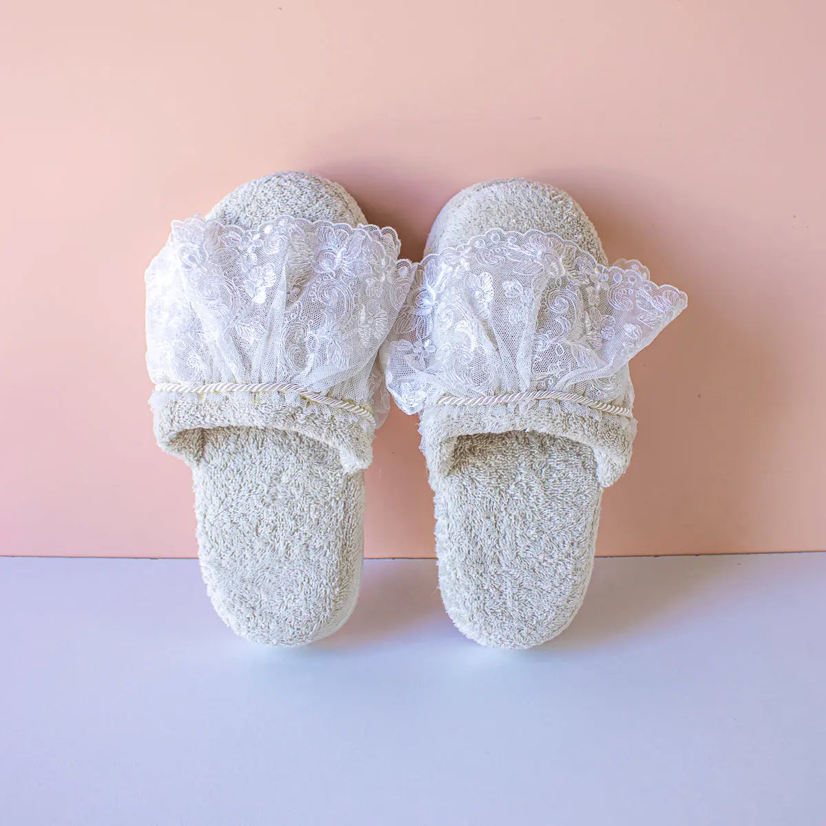 Slipper Daisy Ecru Lace and Rope - Pieces SA