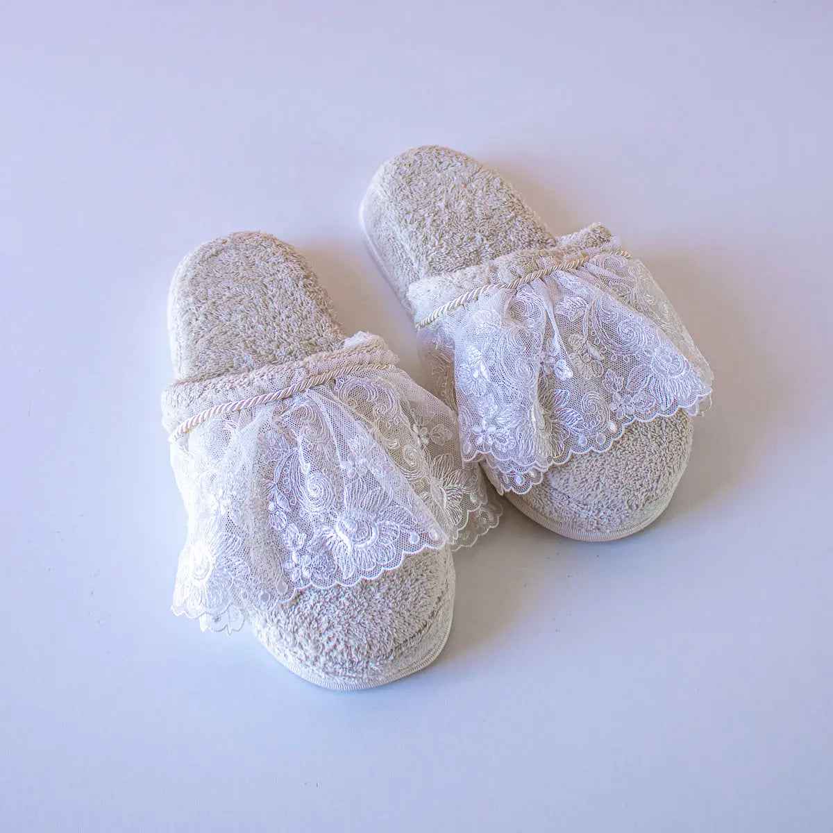 Slipper Daisy Ecru Lace and Rope - Pieces SA