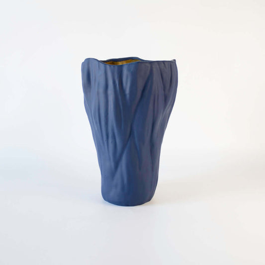 Vase Blue Gold Large - Pieces SA