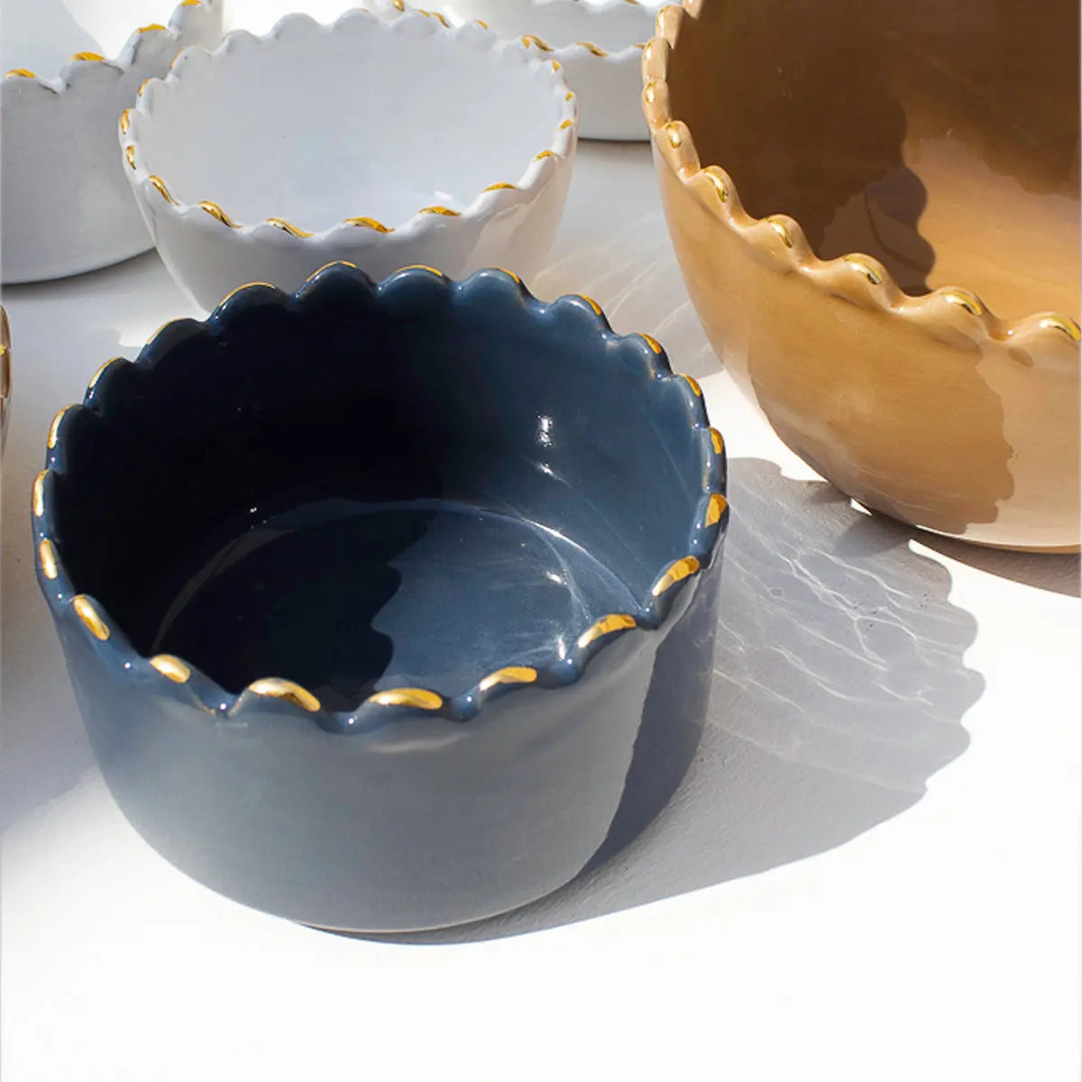 Right Bowl Gm Tazza Blue Grey Gold - Pieces SA