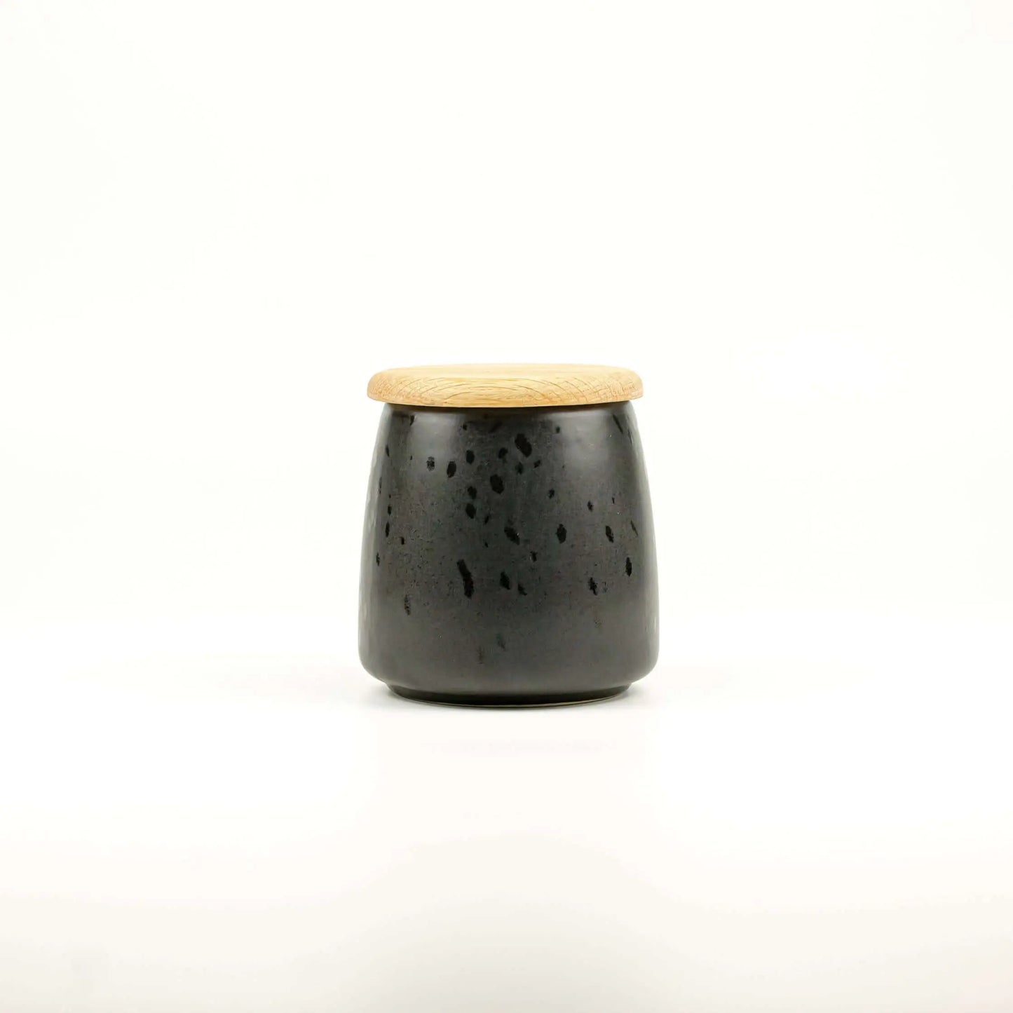 Jar With Lid Black Bitz Small - Pieces SA