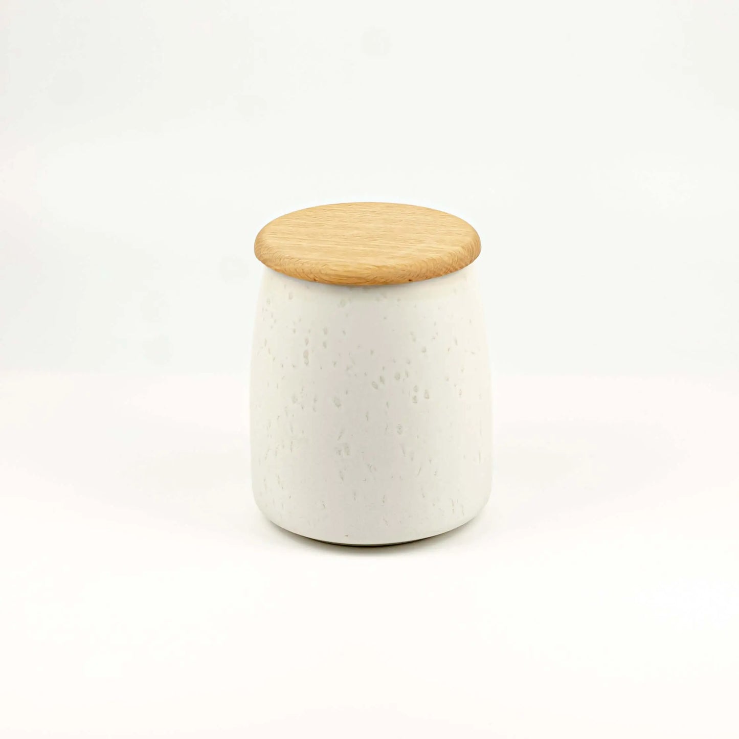 Jar With Lid Matt Cream Bitz Big - Pieces SA