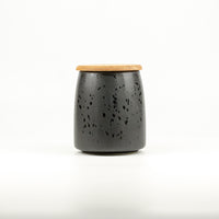 Load image into Gallery viewer, Jar With Lid Black Bitz Big
