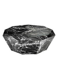 Load image into Gallery viewer, Coffee Table Diamond Black Faux Marble

