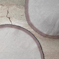 Load image into Gallery viewer, Crochet Tray Cloth Linen Round Medium Tableware Pieces 
