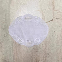 Load image into Gallery viewer, Tray Mat Oval Linen White Tableware Pieces 
