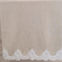 Load image into Gallery viewer, Bath Towel Beige with Spring Lace Accessories Pieces 
