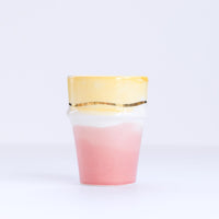 Load image into Gallery viewer, Two Coloured Gold Beldi Cup Jaune Rose
