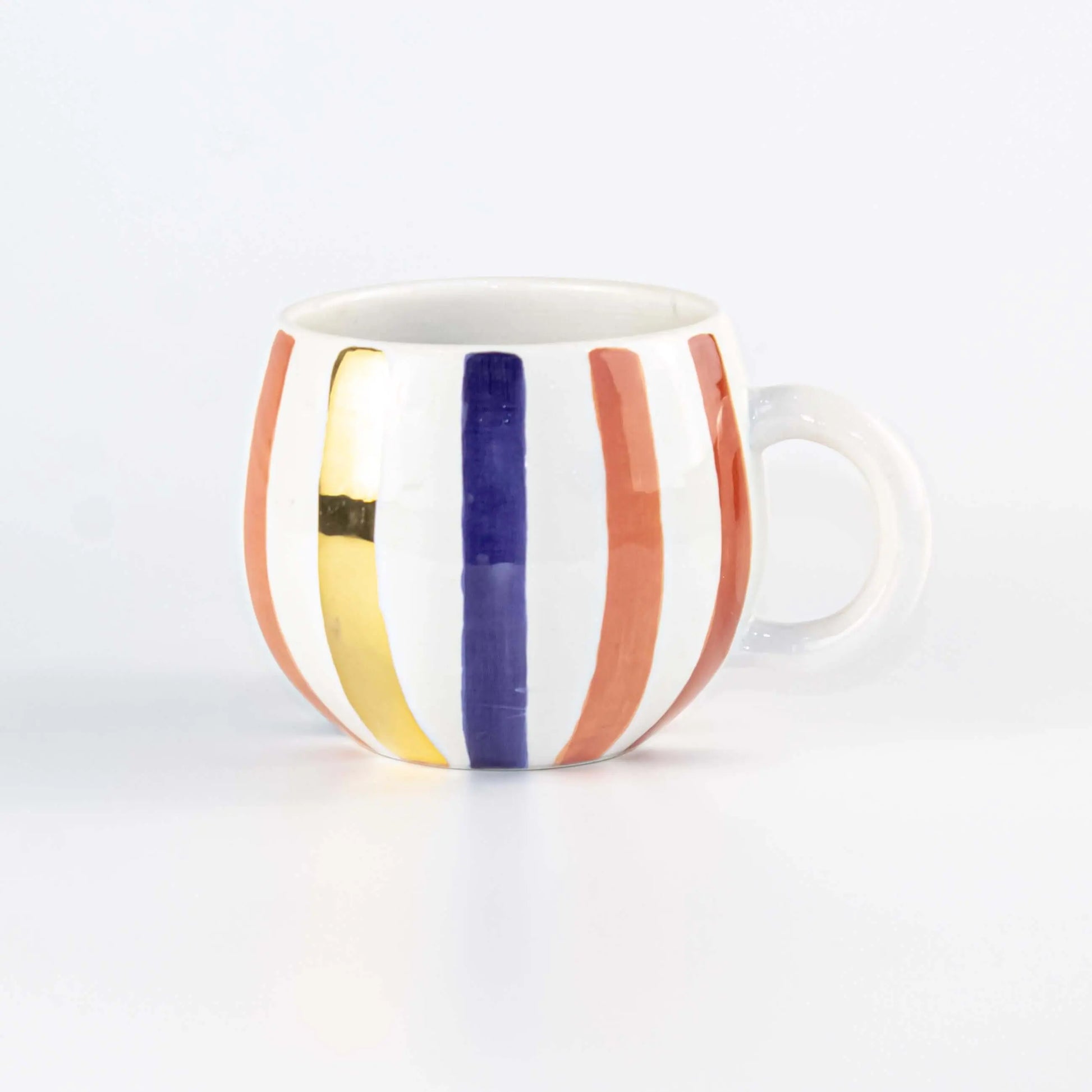 Mug Beldi Ourika Blue Gold Ceramic - Pieces SA