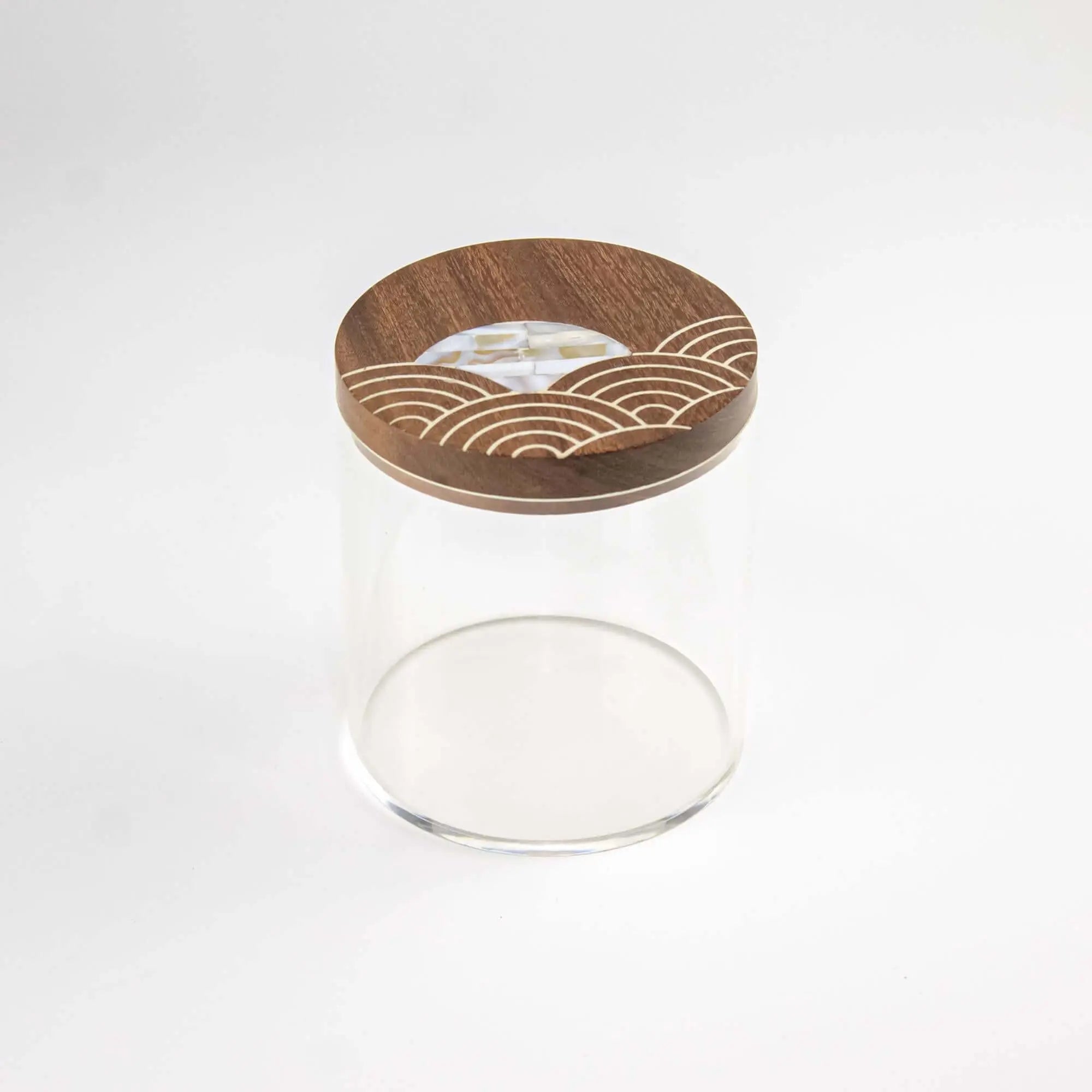 Round Plexi Box Sadaf Circular Pattern - Pieces SA