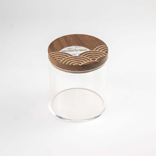 Round Plexi Box Sadaf Circular Pattern - Pieces SA