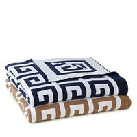 Load image into Gallery viewer, Arcadia Lap Throw Navy/White Furniture Pieces 
