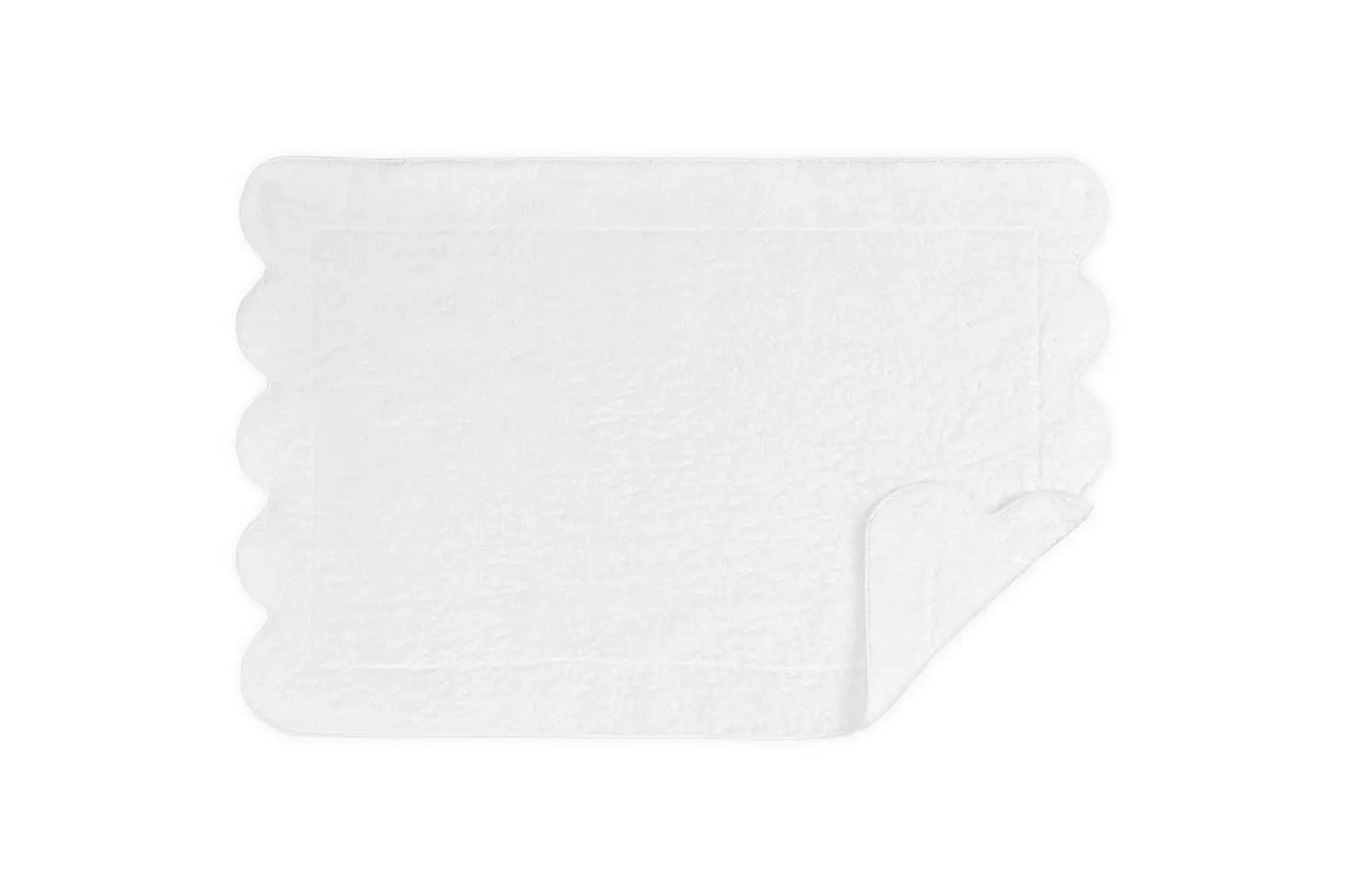 Tub Mat Scallop Cairo White Accessories Pieces 