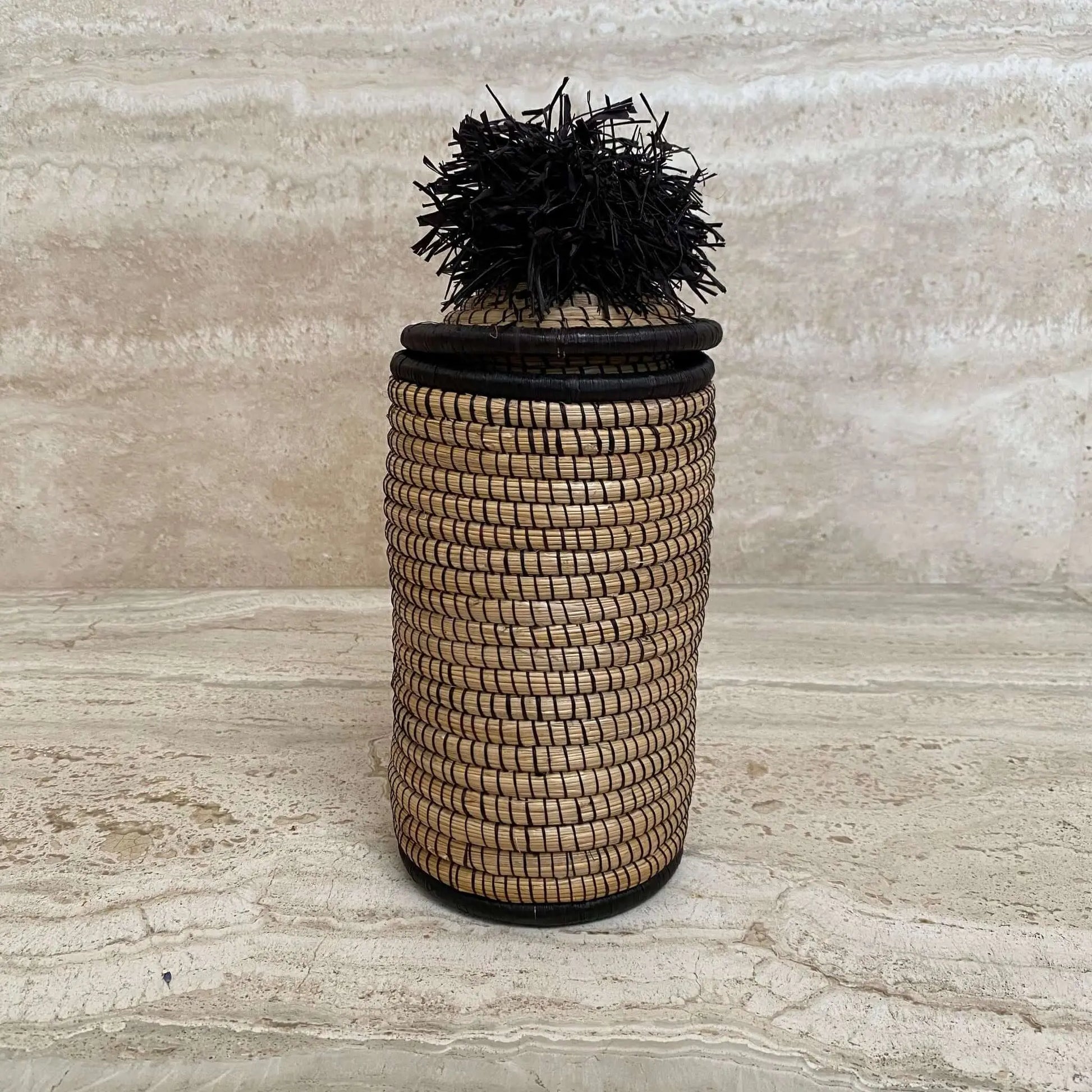 Black Tina Pom Pom Box