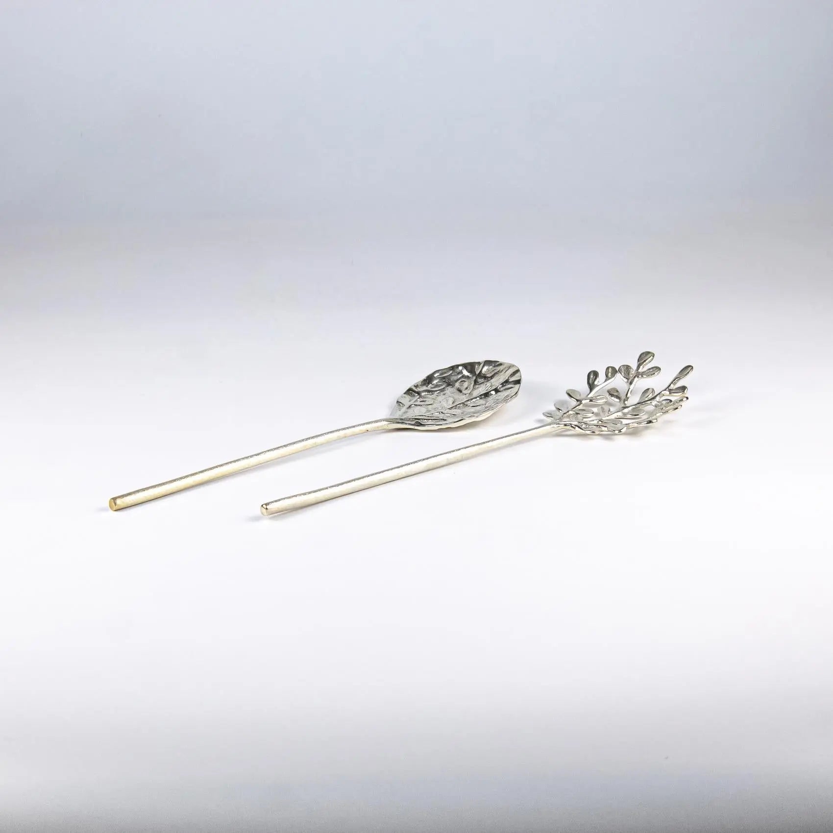 Serving Set Imli Leaf Shiny Silver Accessories Pieces 