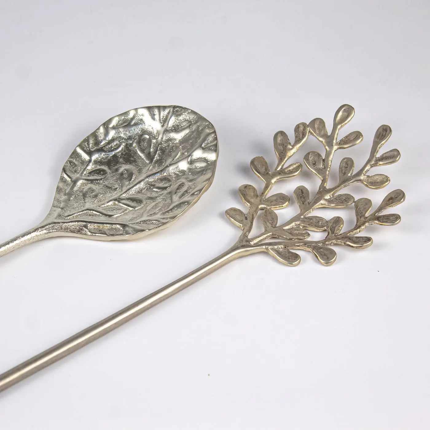 Serving Set Imli Leaf Matte Silver Accessories Pieces 