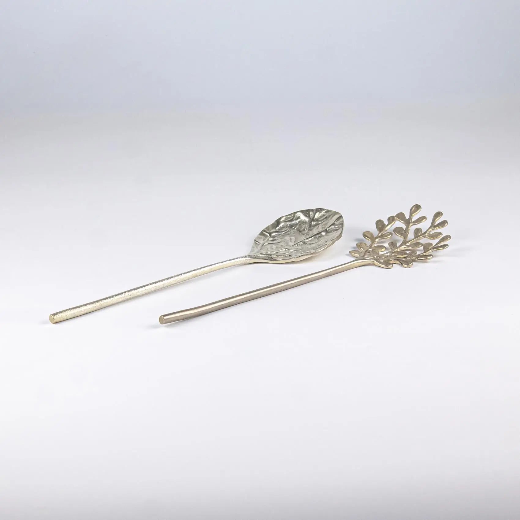 Serving Set Imli Leaf Matte Silver Accessories Pieces 