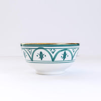 Load image into Gallery viewer, Large Gold Bowl Zwak Green Ceramic
