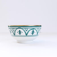Load image into Gallery viewer, Large Gold Bowl Zwak Green Ceramic
