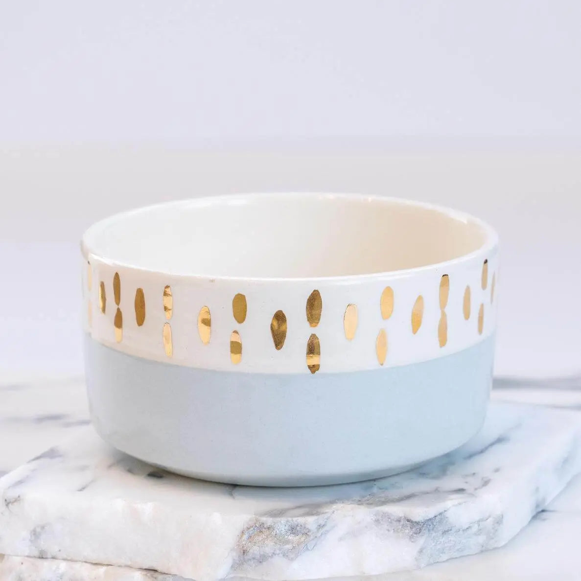 Bowl Droit Gm Nour Gris Gold Ceramic - Pieces SA