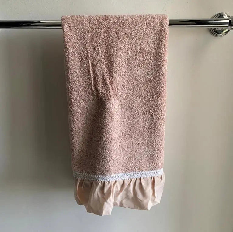 Guest Towel Pink With Chiffon - Pieces SA