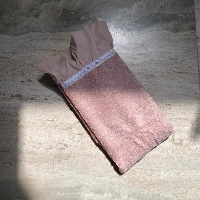 Guest Towel Pink With Chiffon - Pieces SA