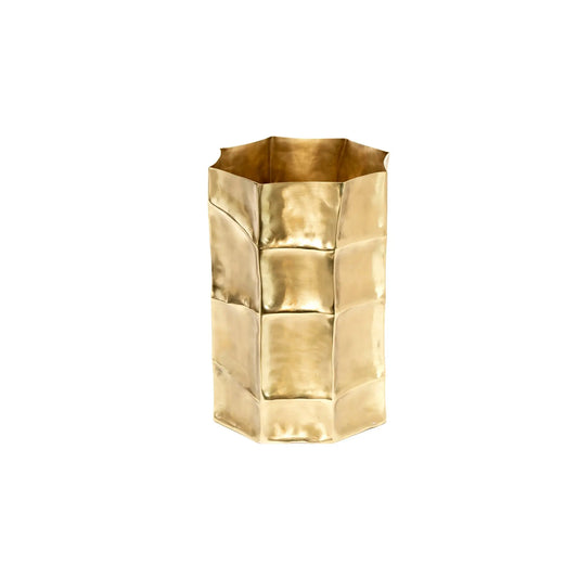 Bin Bamboo Chased Brass Brass Antique