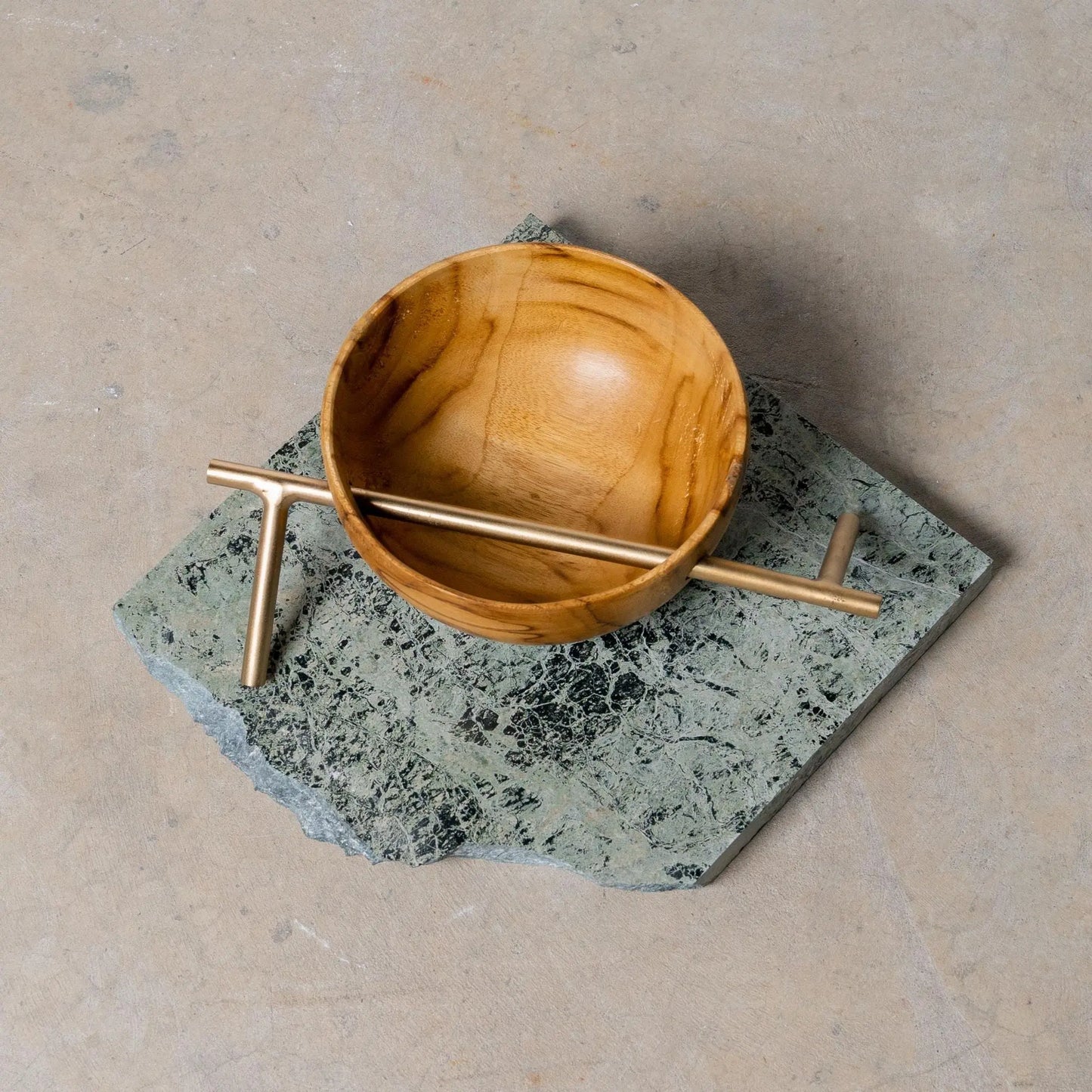 Bowl Circle on Line Crutch Red Oak Devi